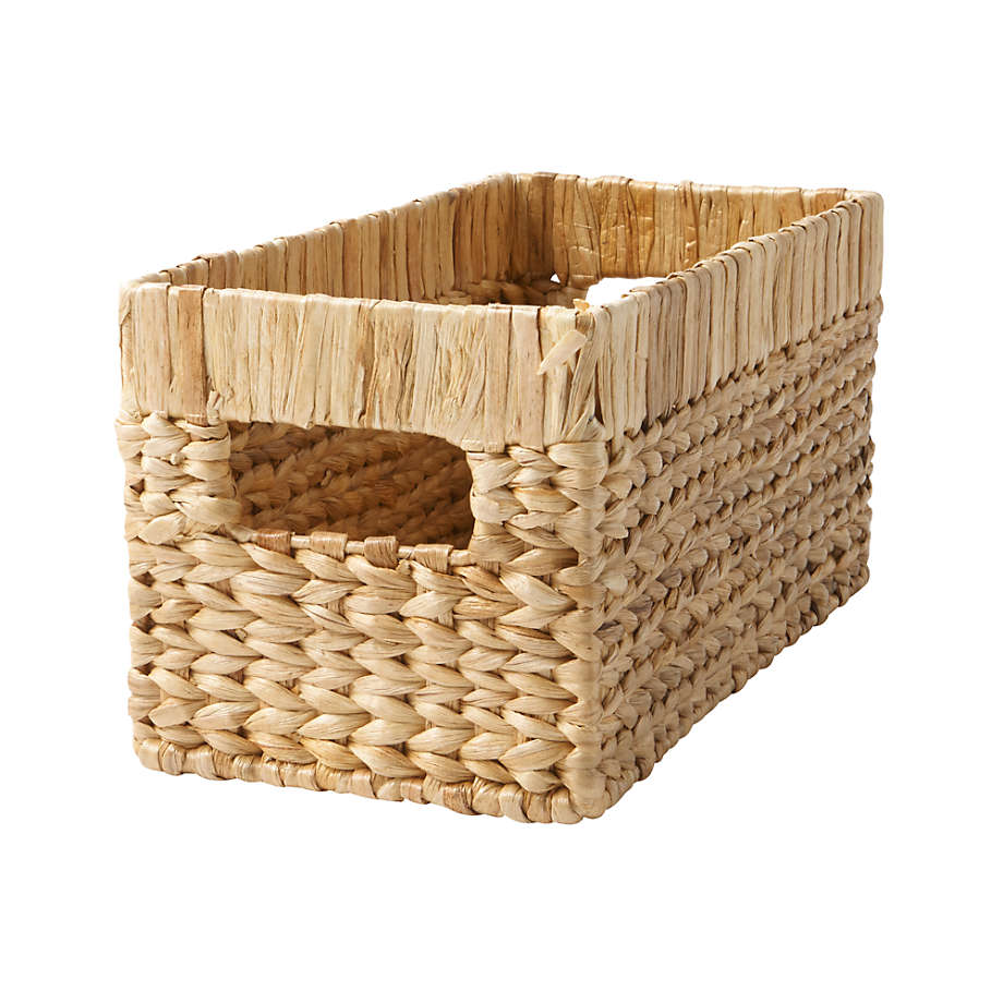 Small Natural Wonderful Wicker Changer Basket Reviews Crate And Barrel