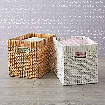 Baskets Wicker Wire Woven And Rattan Crate And Barrel
