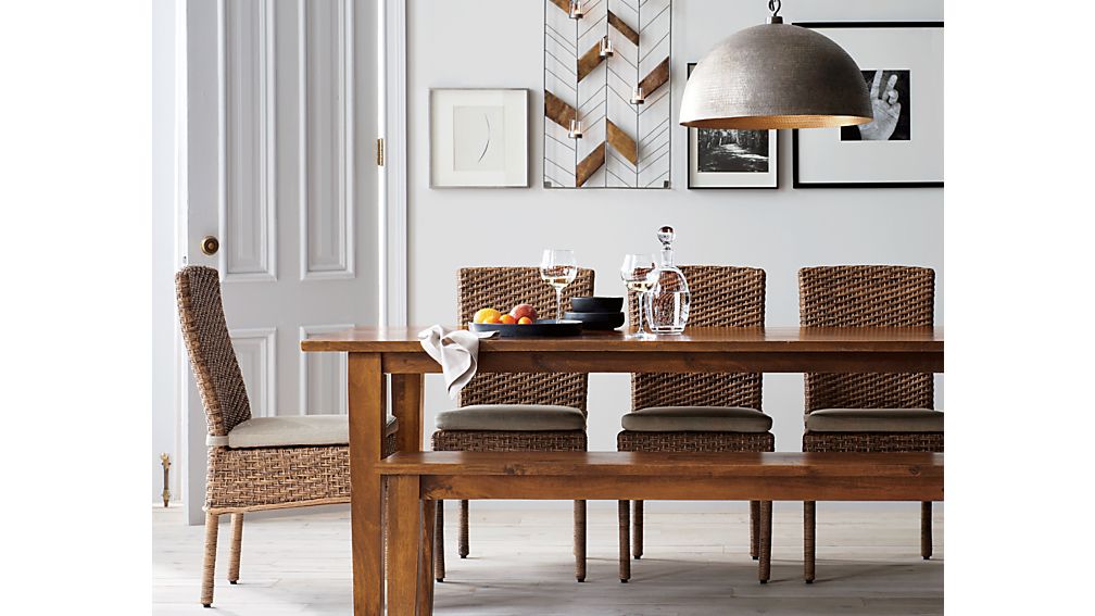 basque honey 104" dining table | crate and barrel basque honey 104" dining table | crate and barrel