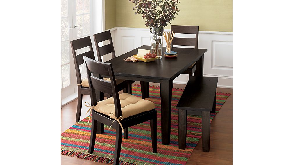 crate and barrel basque java kitchen table