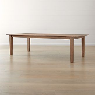 Mango Wood Tables Crate And Barrel Basque Grey Wash 104 Dining Table