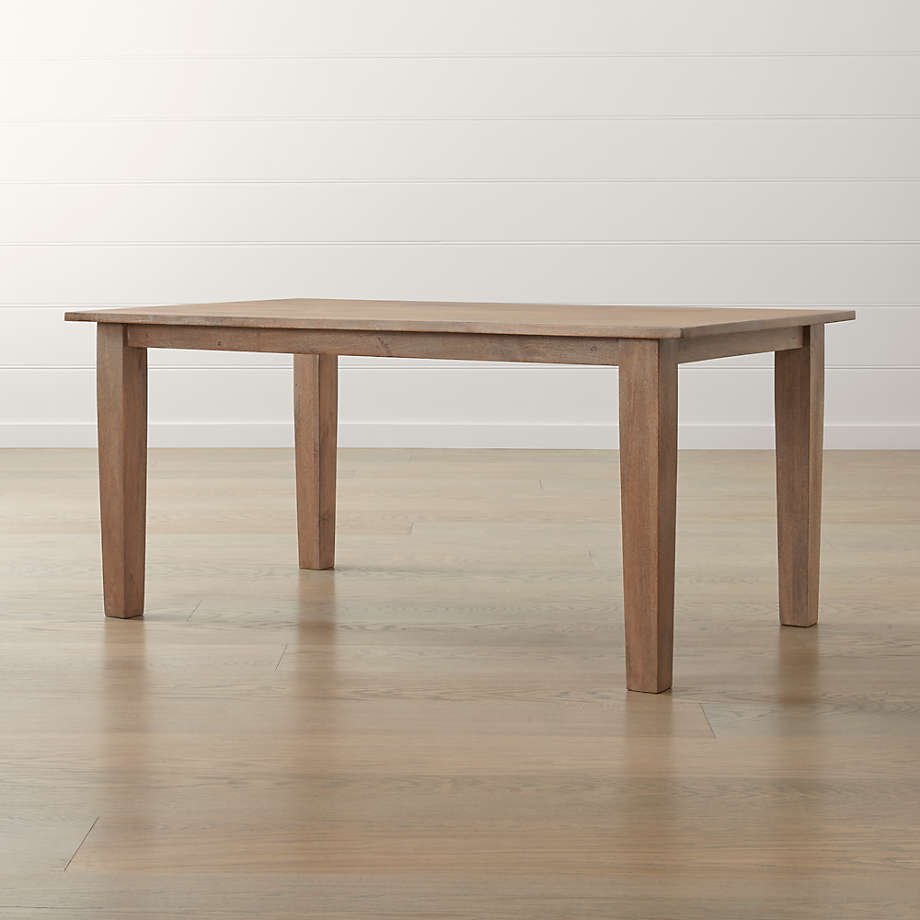 Basque Grey Wash 65&quot; Dining Table + Reviews | Crate and Barrel
