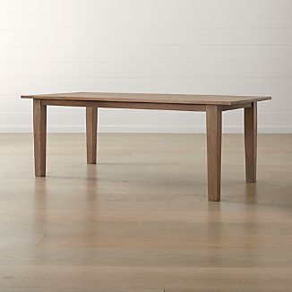 Mango Wood Tables Crate And Barrel Basque Grey Wash 82 Dining Table