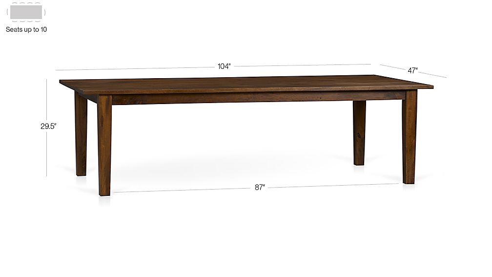 Basque Honey 104" Dining Table Crate and Barrel