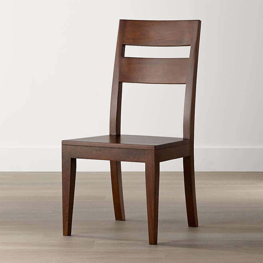 Basque Honey Wood Dining Chair + Reviews Crate and Barrel