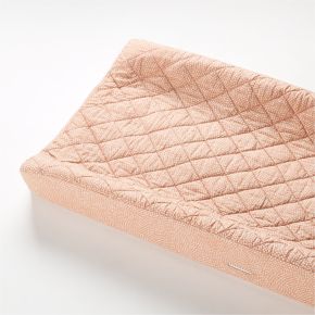 Image of Batik Clay Organic Cotton Baby Changing Pad Cover by Leanne Ford