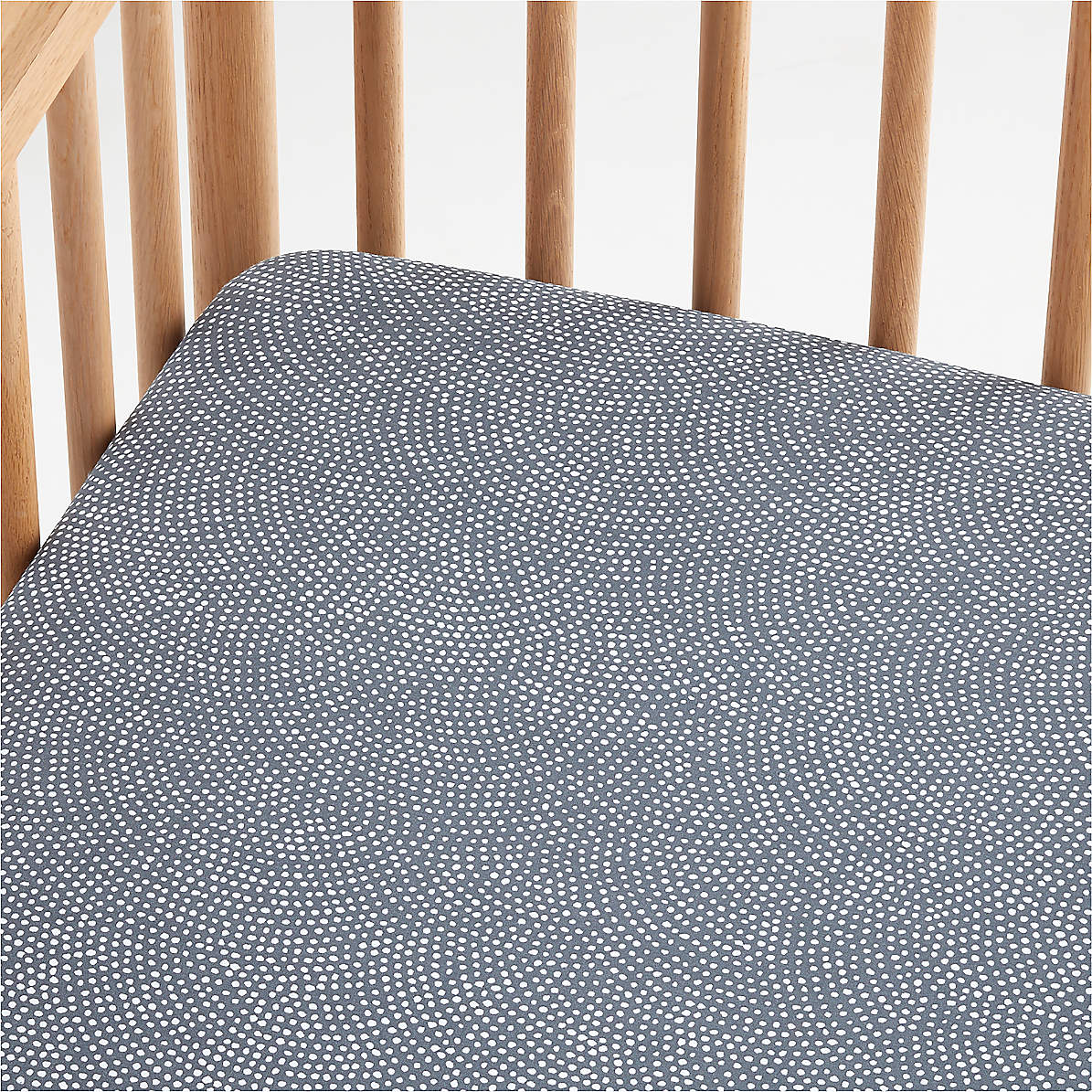 indigo crib sheet