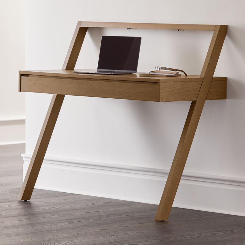 Batten Wall Mounted Desk Crate And Barrel