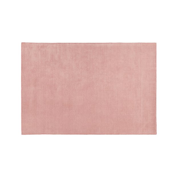 Baxter Blush Pink Wool Rug 9'x12' | Crate and Barrel