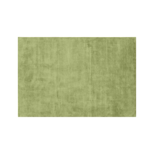 Baxter Lemongrass Light Green Wool Rug 9'x12' + Reviews Crate and Barrel