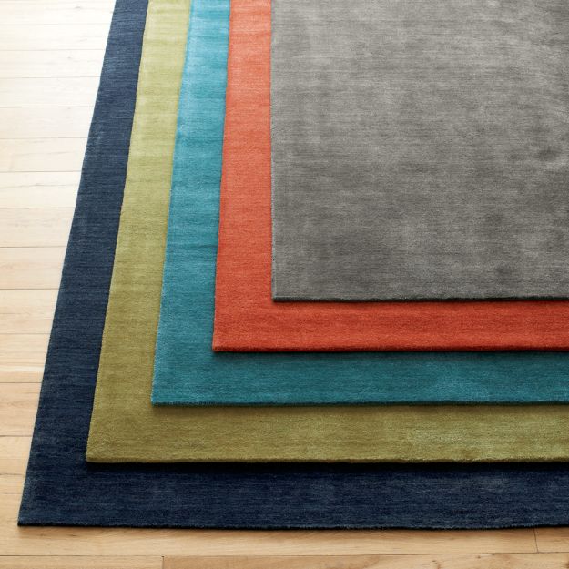 Baxter Lemongrass Light Green Wool Rug 5'x8' in Area Rugs + Reviews