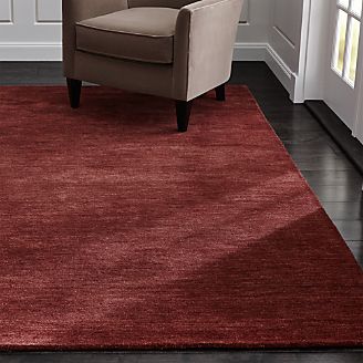 Baxter Wine Red Wool Rug