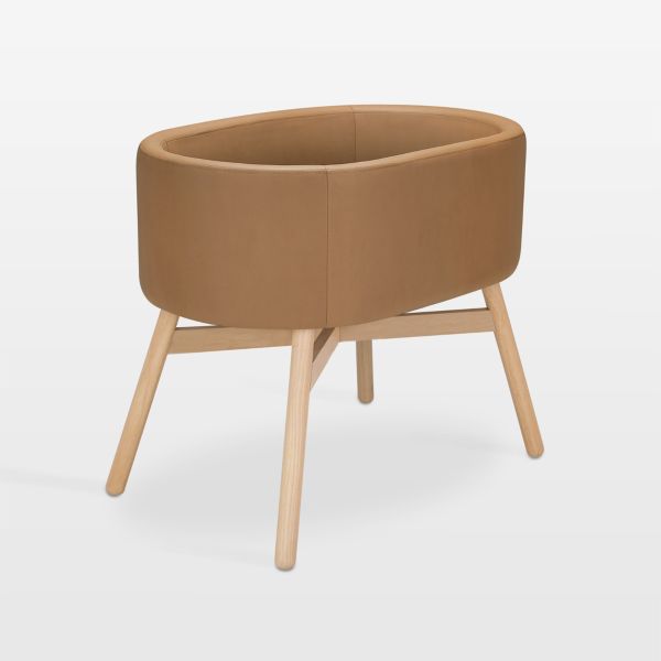 Babyletto X Gathre Capsule Camel Brown Baby Bassinet