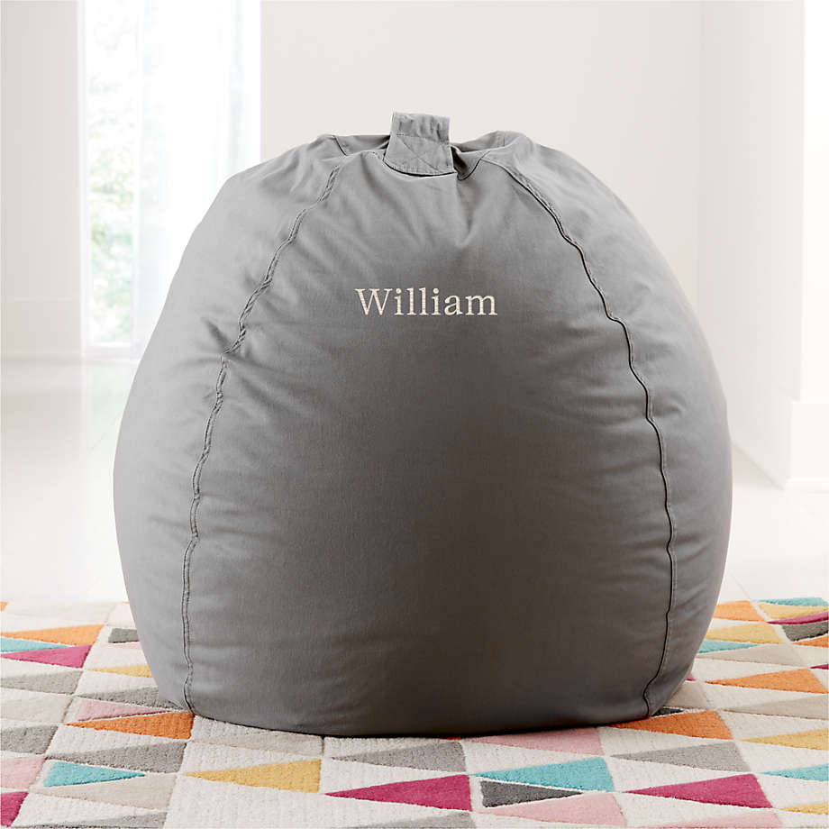 Large Grey Bean Bag Chair Reviews Crate And Barrel