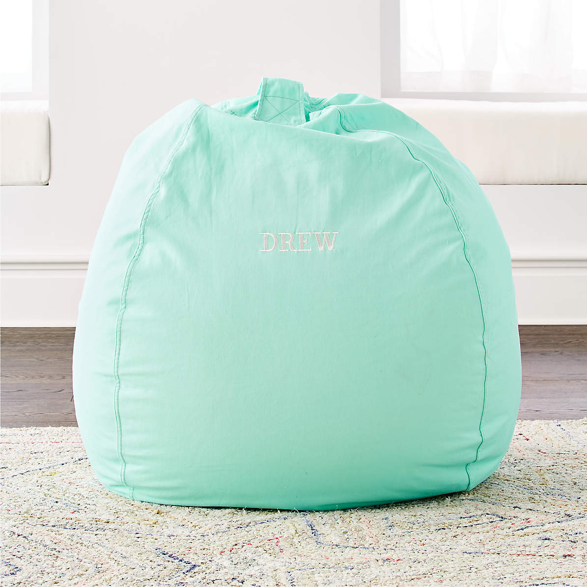 Large Mint Bean Bag Chair Reviews Crate And Barrel