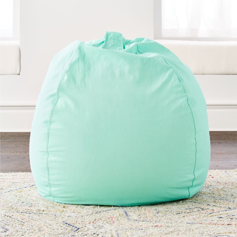 baby blue bean bag chair