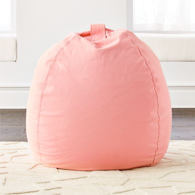 Large Pink Bean Bag Chair + Reviews Crate and Barrel Canada