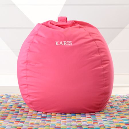 Large Dark Pink Bean Bag Chair Cover Reviews Crate And