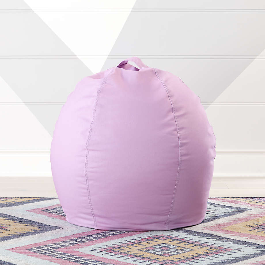 Small Lilac Bean Bag Chair Cover + Reviews Crate and Barrel