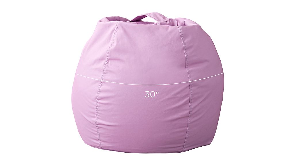 Small Light Purple Bean Bag Chair + Reviews Crate and Barrel
