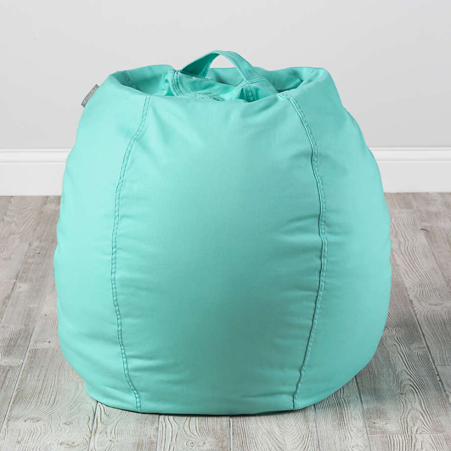 green bean bag chair