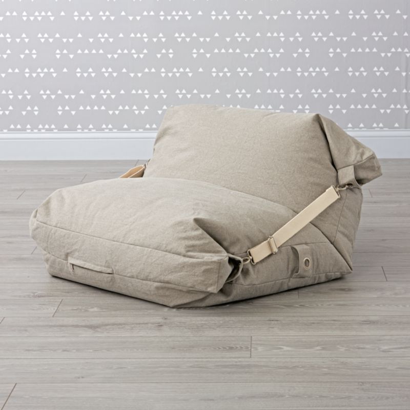 Adjustable Grey Bean Bag Chair