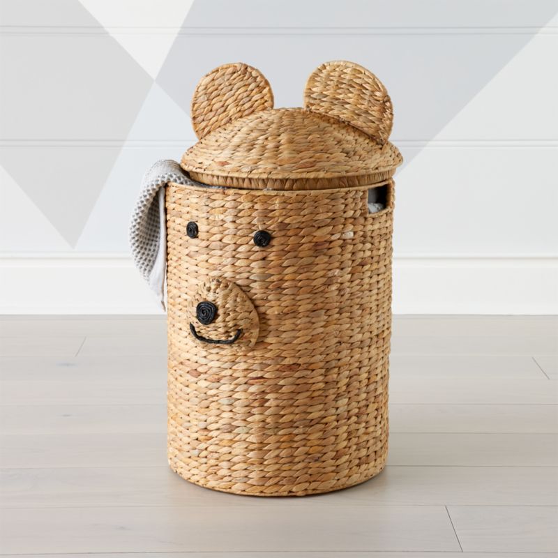 wicker baby hamper