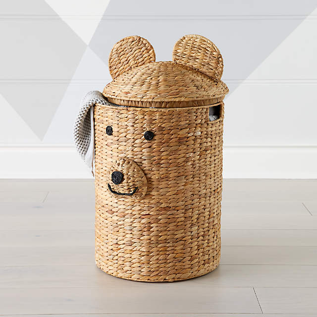 wicker nursery hamper