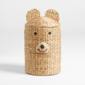 Image of Bear Woven Kids Hamper with Handles