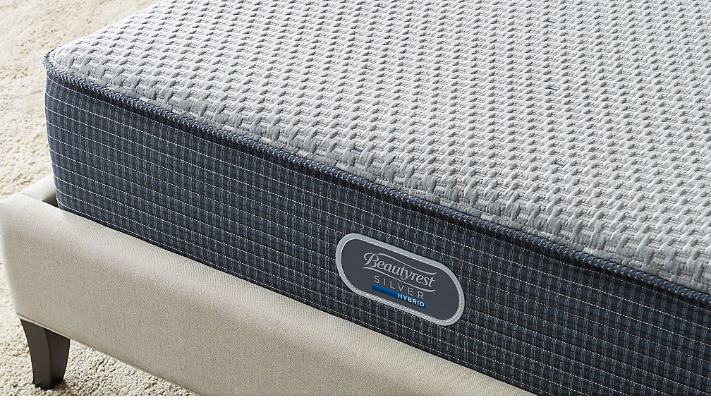 Simmons Beautyrest Silver Hybrid Plush Mattress Crate And Barrel