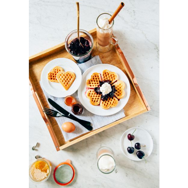 CucinaPro Heart Shaped Waffle Maker Crate and Barrel