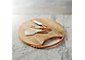 Beck Cheese Board and 3 Copper Cheese Knives Set