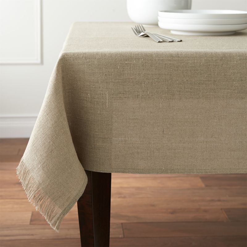 linen table cloth