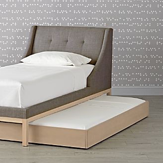 gallery wooden trundle bed