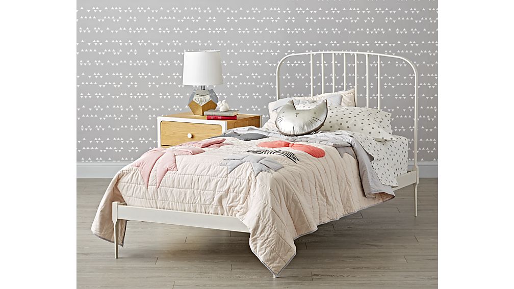 Larkin White Metal Bed Crate And Barrel