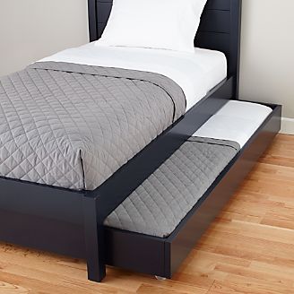 uptown navy blue trundle bed