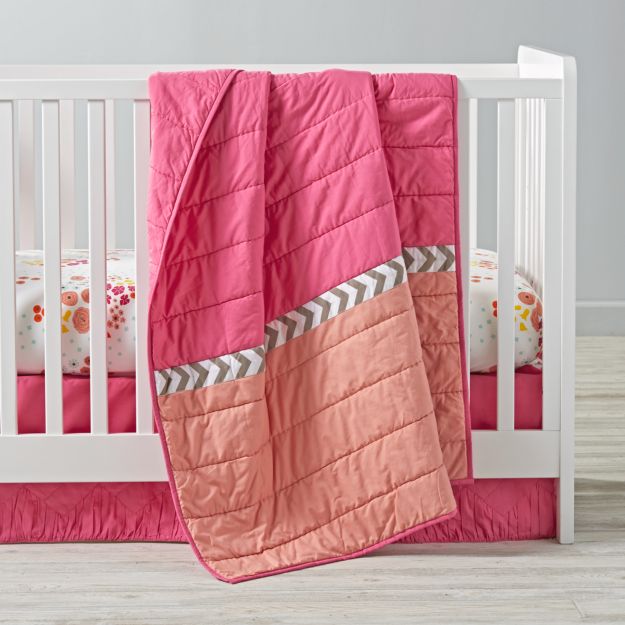 Flower Show Crib Skirt in Clearance Baby Bedding + Reviews Crate and