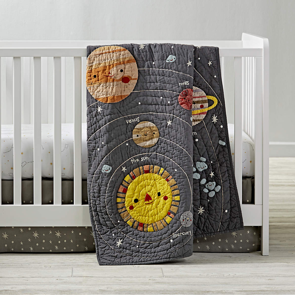 outer space crib sheets