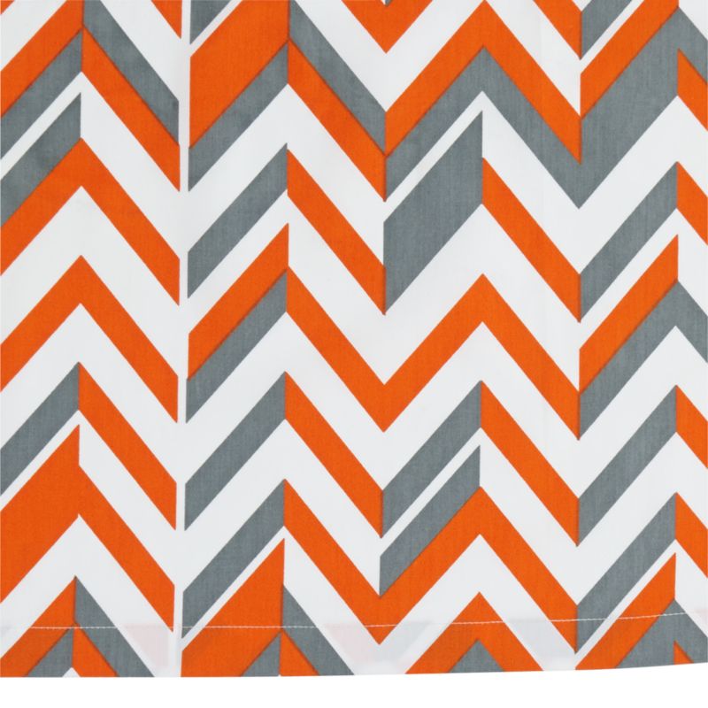 orange crib skirt