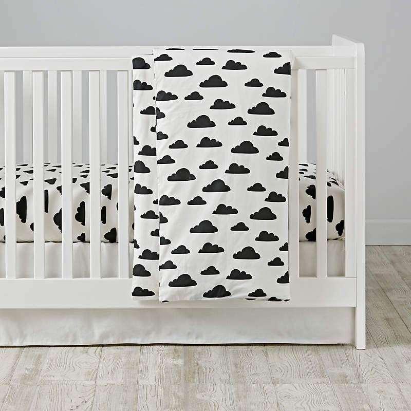 clouds crib bedding