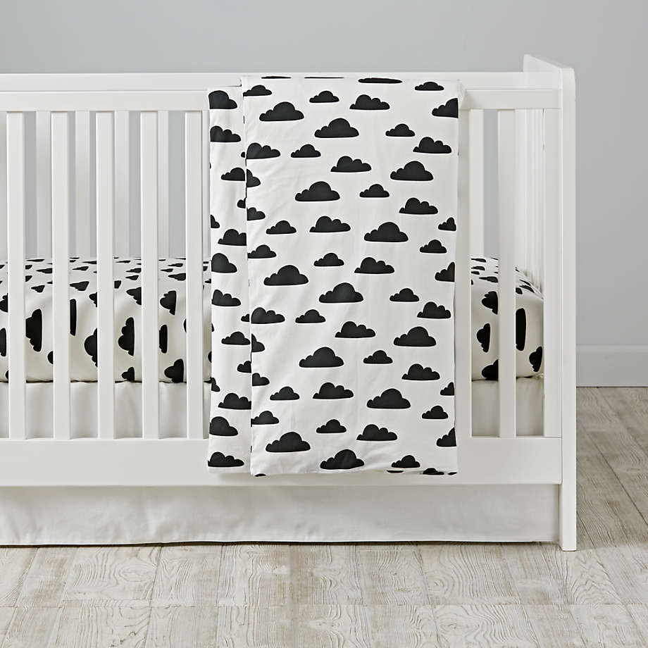 clouds crib bedding