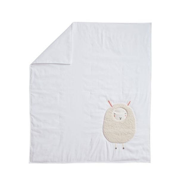 Sheepish: Sheep Print Baby Quilt | Crate and Barrel