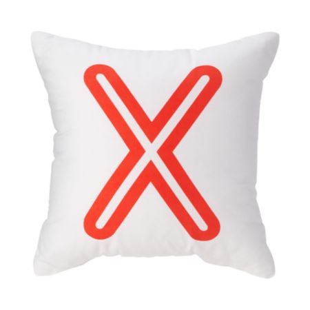 X Bright Letter Throw Pillow Crate And Barrel