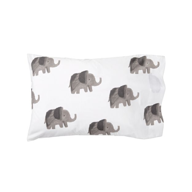 Organic Elephant Toddler Pillowcase in Toddler Bedding + Reviews