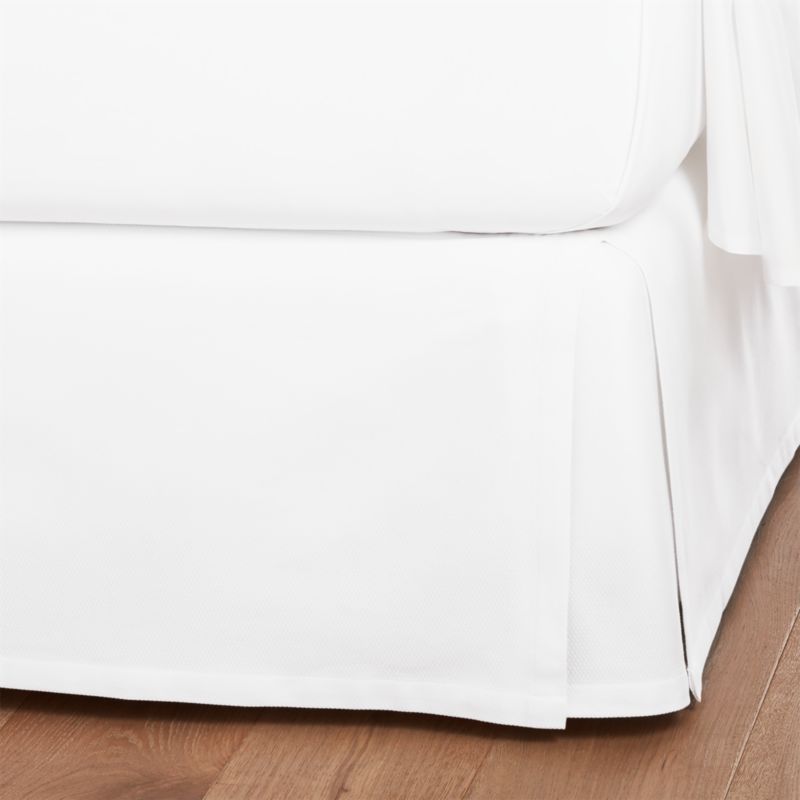 White Queen Bedskirt + Reviews Crate and Barrel