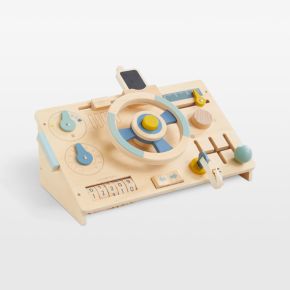 Image of Wonder & Wise by Asweets Wooden Beep Beep Toddler Busy Board