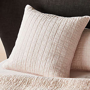 patterned pillow shams