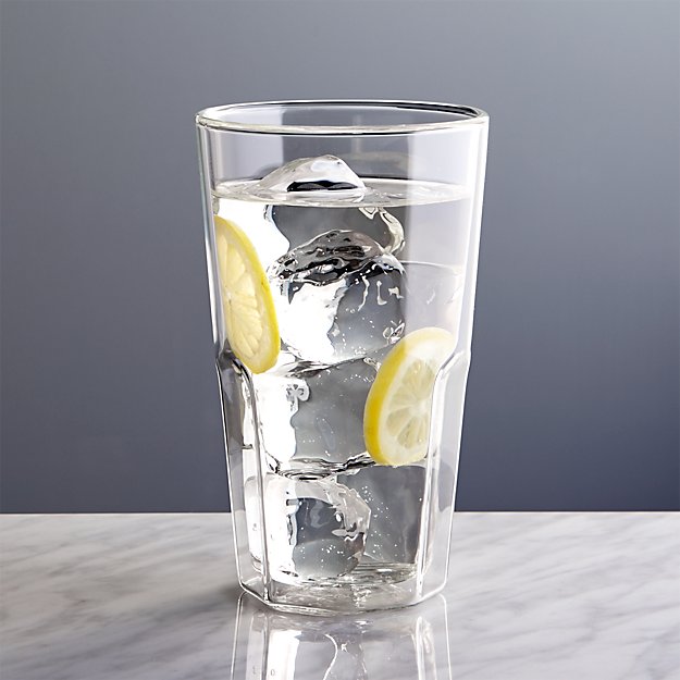 Belle Double Wall Glass 15oz Crate And Barrel