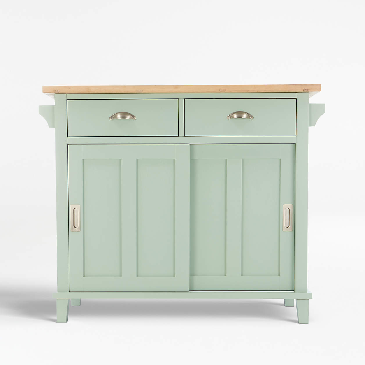Belmont Mint Kitchen Island + Reviews | Crate and Barrel