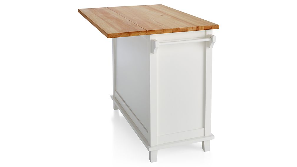 Belmont White Kitchen Island Crate and Barrel